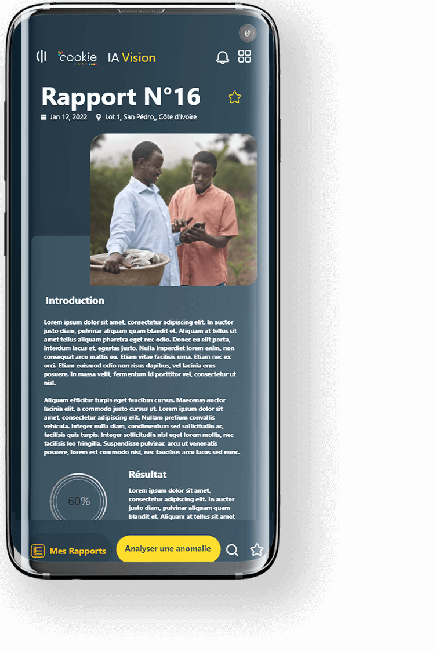 Ia vision by cookie Labs page rapport
